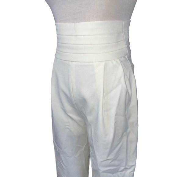 NONchalant Cream High-Waisted Trousers - Picture 5 of 8